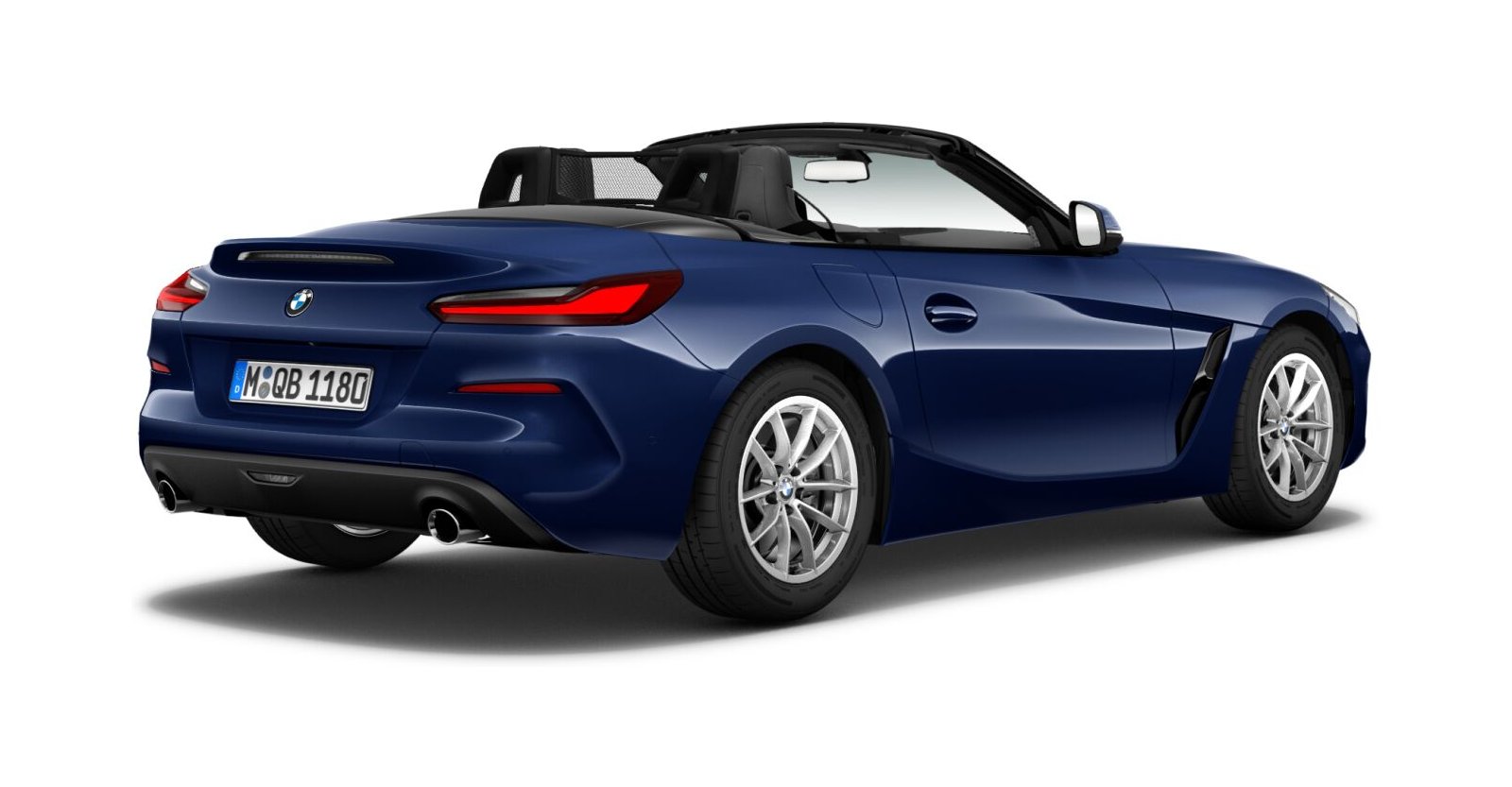 BMW BMW Z in Blau von hinten BMW BMW Z in Blau von hinten
