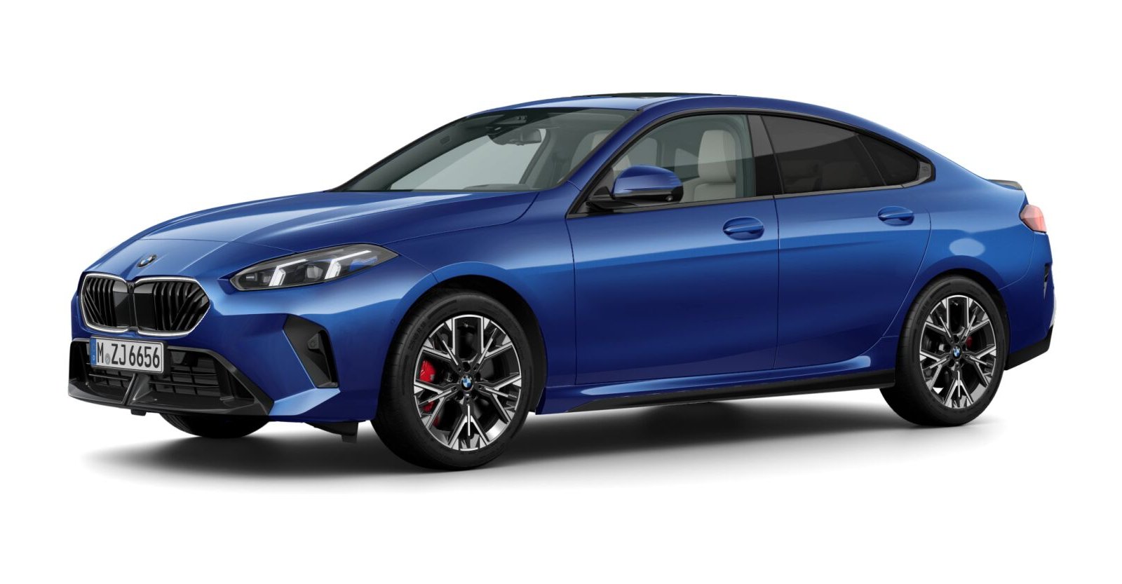 BMW 223 xDrive Gran Coupé in Blau von vorne BMW 223 xDrive Gran Coupé in Blau von vorne
