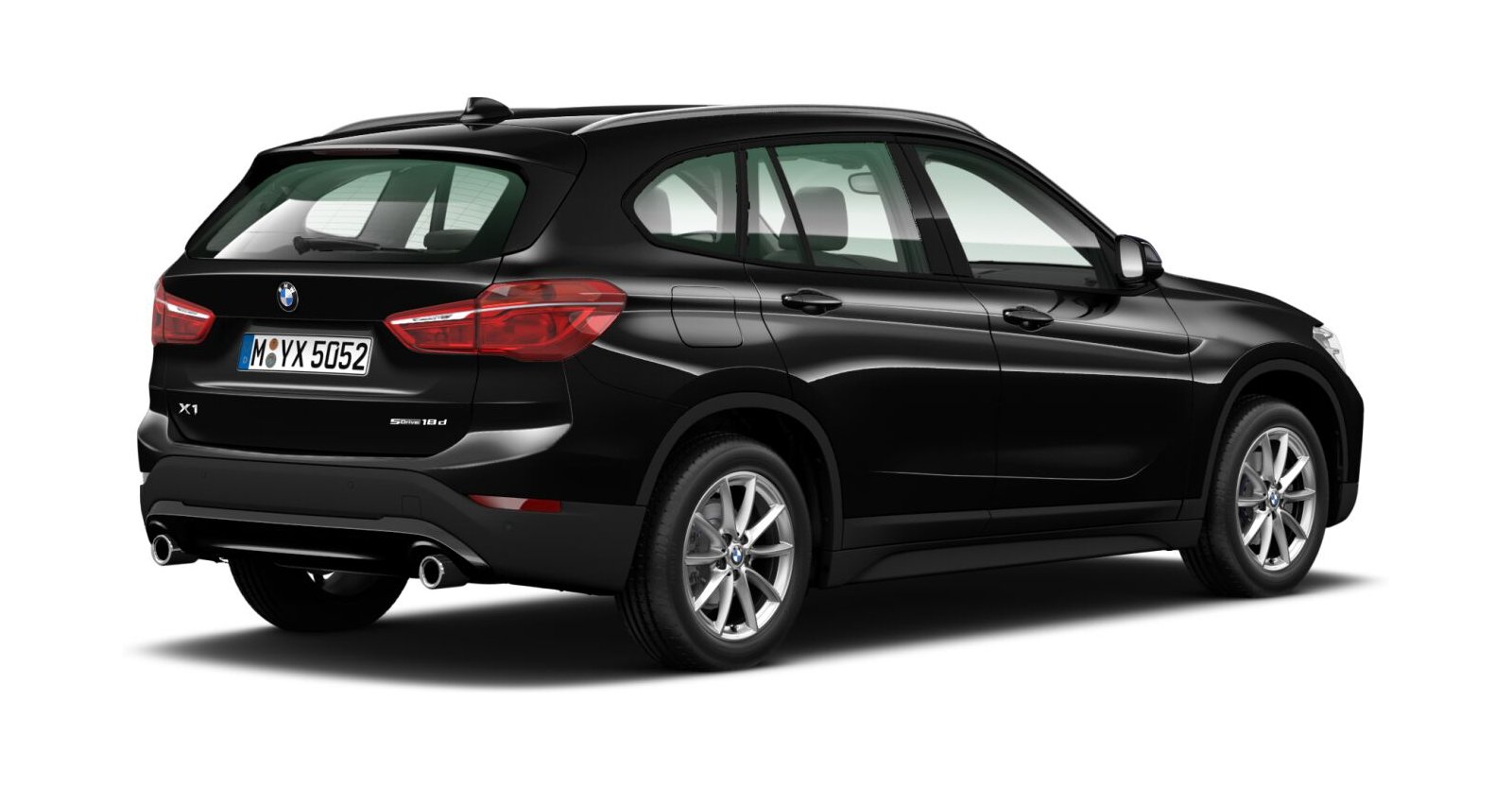 BMW BMW X in Schwarz von hinten BMW BMW X in Schwarz von hinten