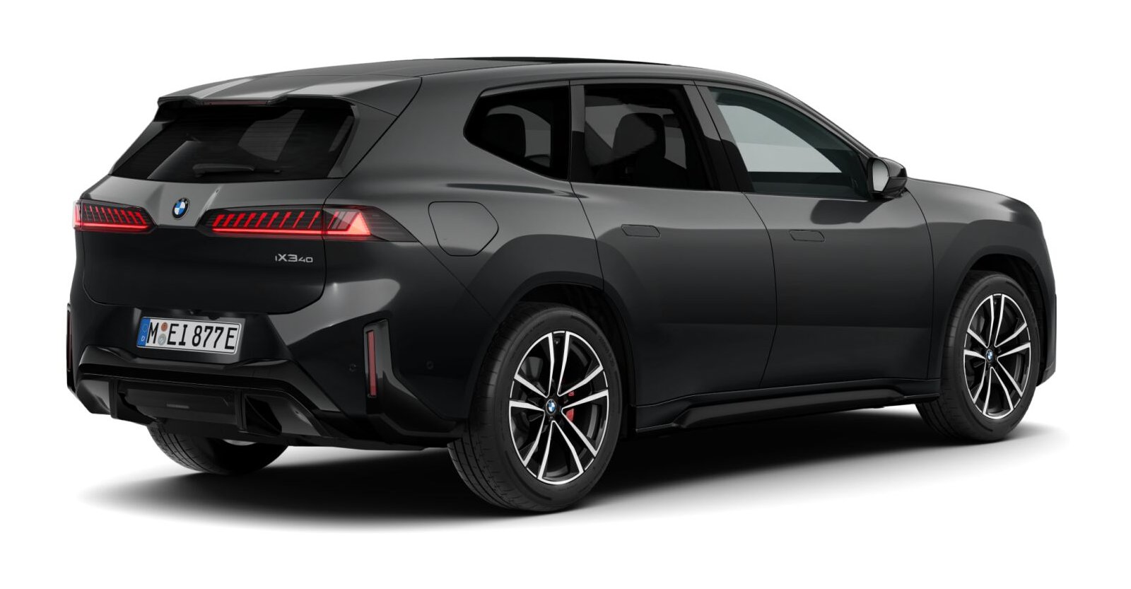 BMW BMW I in Schwarz von hinten BMW BMW I in Schwarz von hinten
