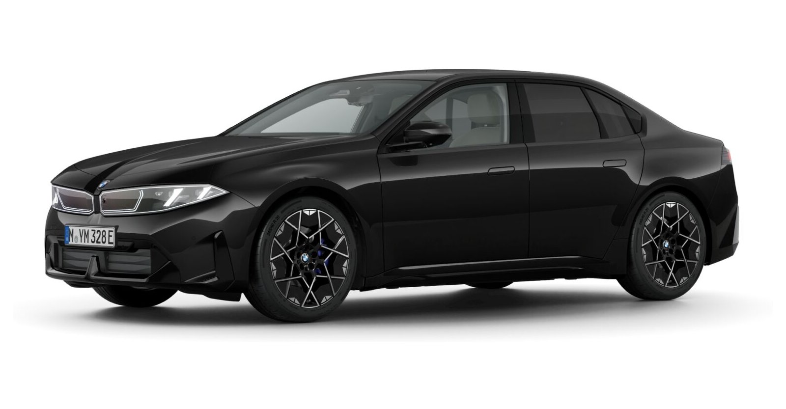 BMW i3 50 xDrive in Schwarz von vorne BMW i3 50 xDrive in Schwarz von vorne