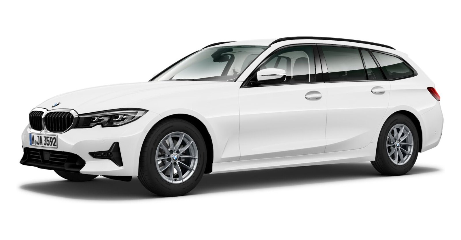 BMW BMW 3er in Weiß von vorne BMW BMW 3er in Weiß von vorne