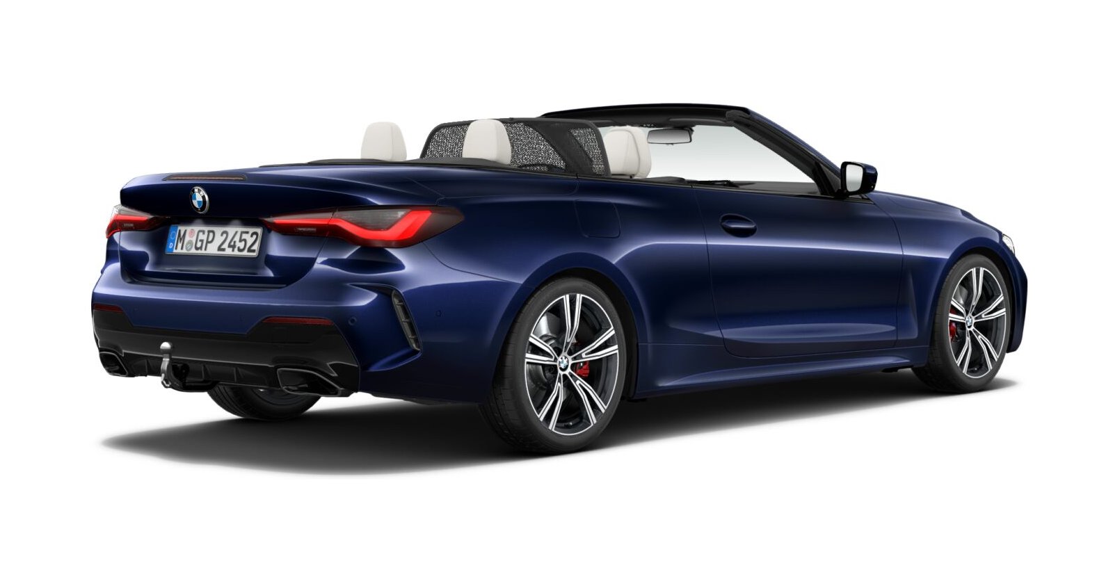 BMW BMW 4er in Blau von hinten BMW BMW 4er in Blau von hinten