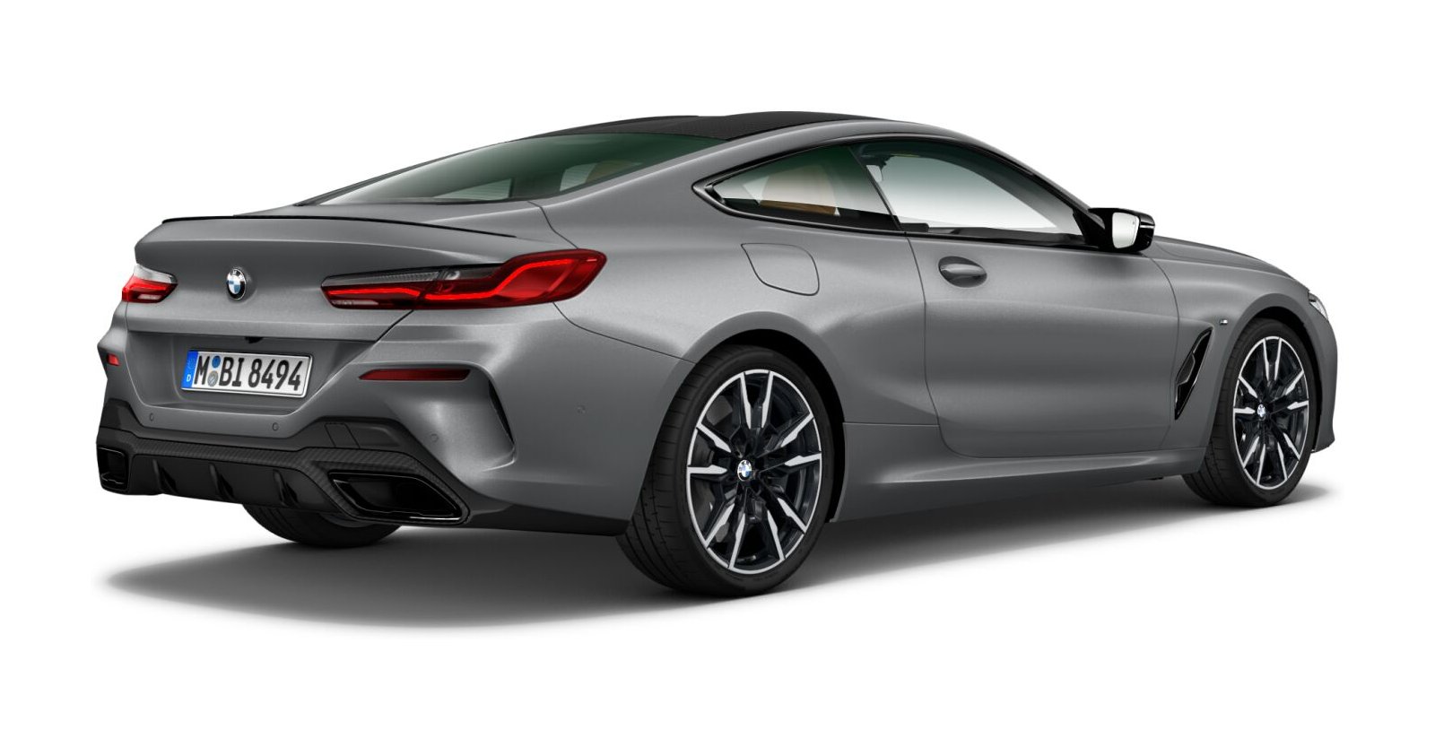 BMW BMW 8er in Grau von hinten BMW BMW 8er in Grau von hinten