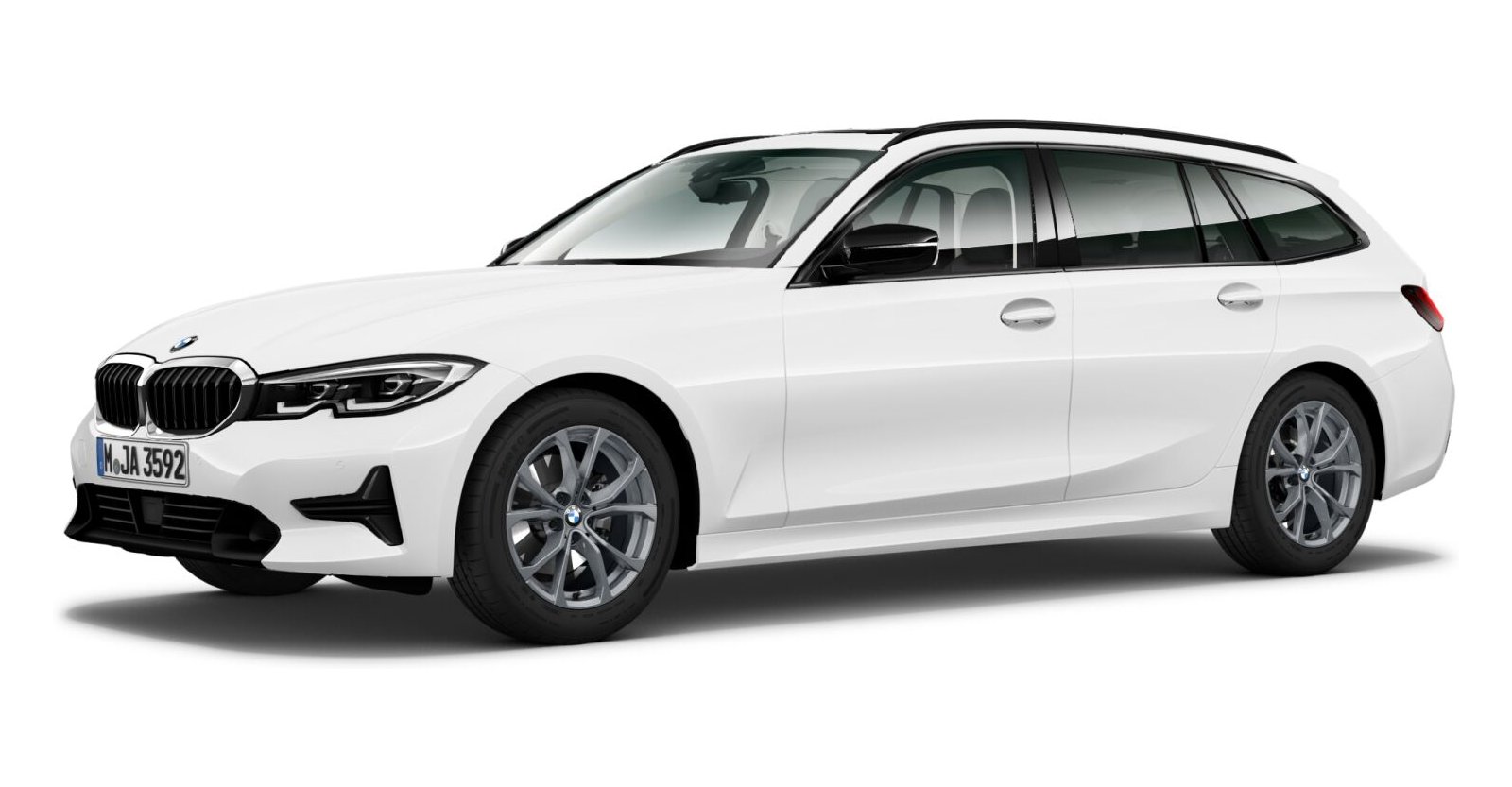 BMW BMW 3er in Weiß von vorne BMW BMW 3er in Weiß von vorne