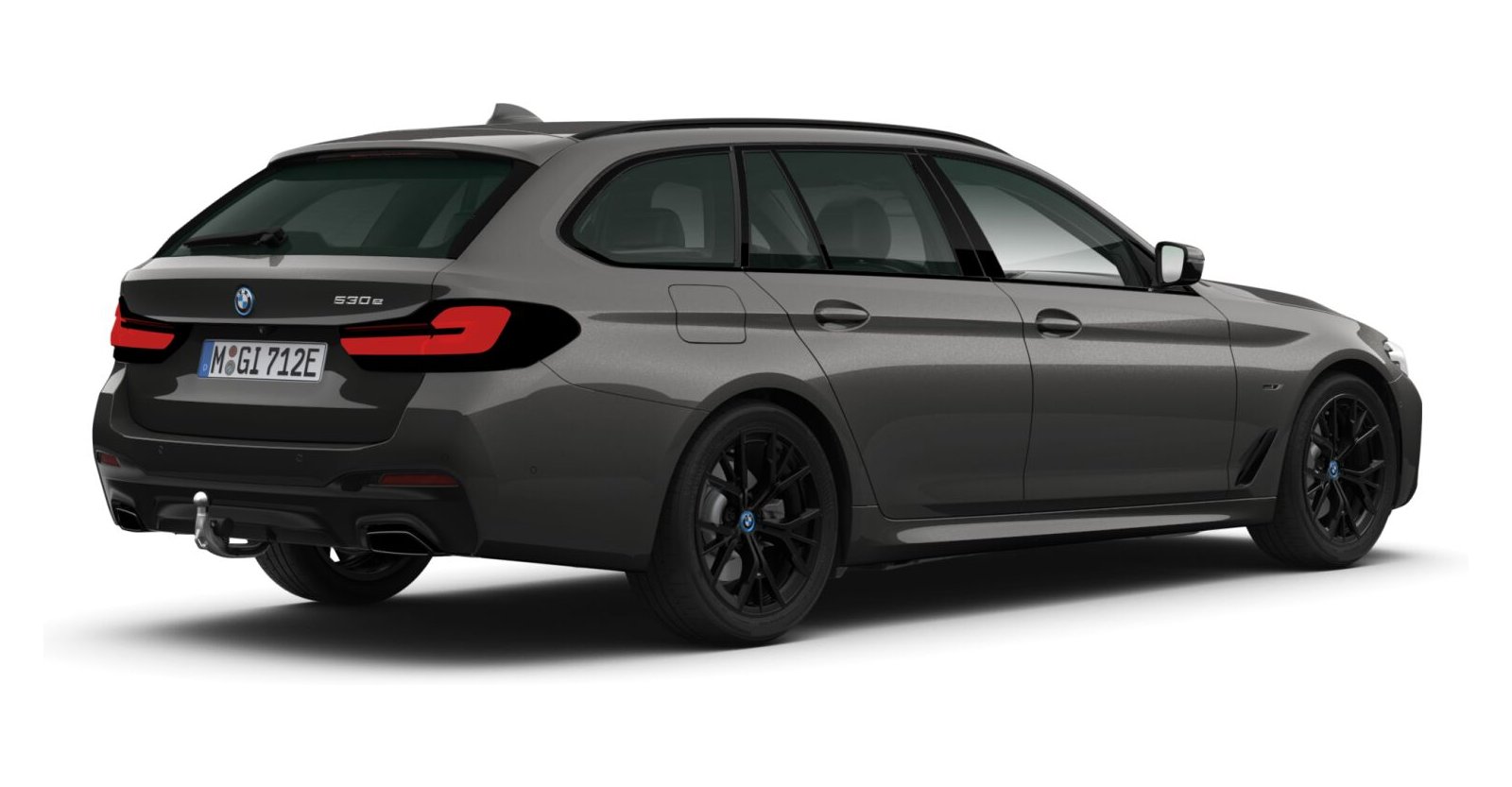 BMW BMW 5er in Grau von hinten BMW BMW 5er in Grau von hinten