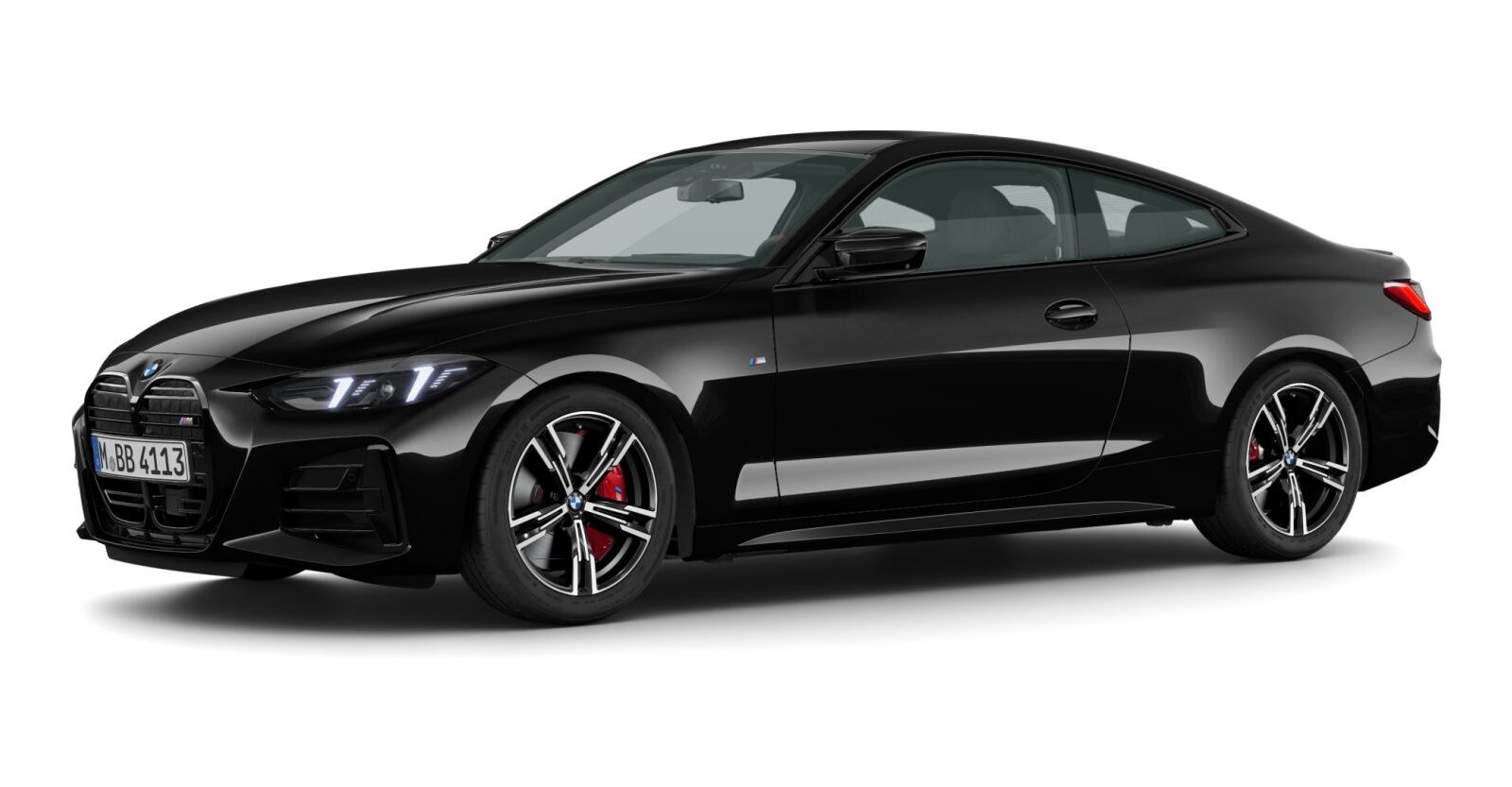 BMW BMW 4er in Schwarz von vorne BMW BMW 4er in Schwarz von vorne