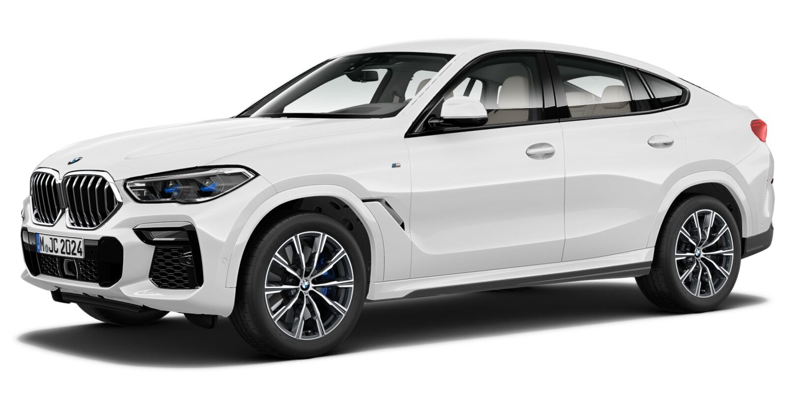 BMW X6 xDrive30d in Weiß von vorne