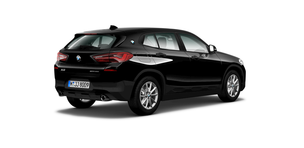 BMW BMW X in Schwarz von hinten BMW BMW X in Schwarz von hinten