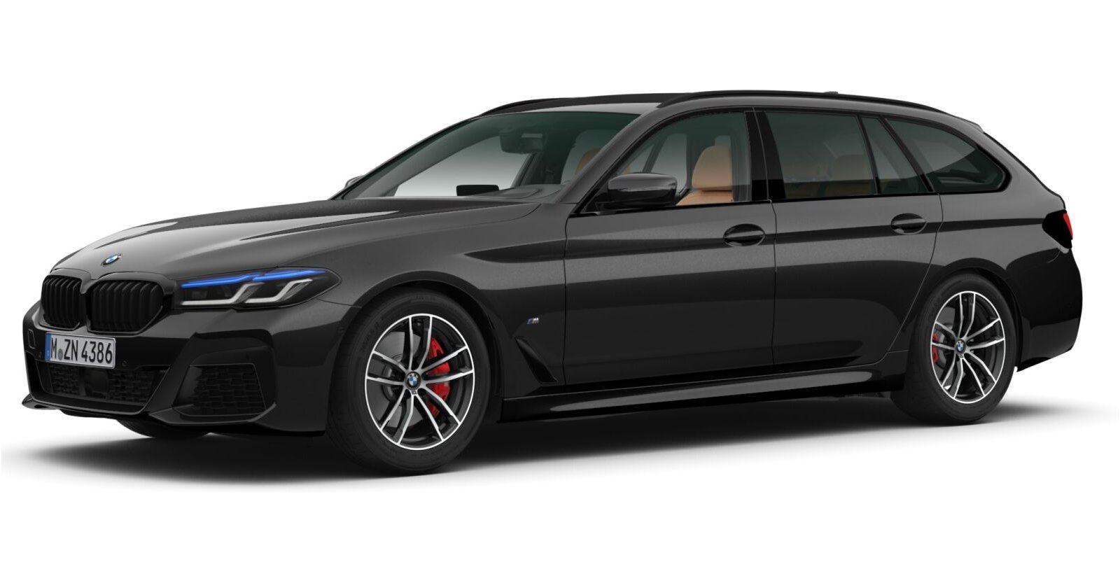 BMW BMW 5er in Schwarz von vorne BMW BMW 5er in Schwarz von vorne