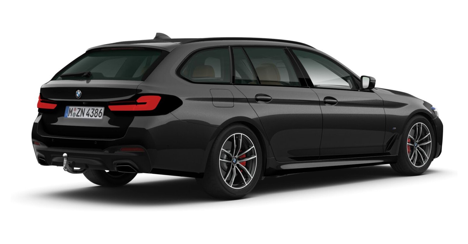 BMW BMW 5er in Schwarz von hinten BMW BMW 5er in Schwarz von hinten