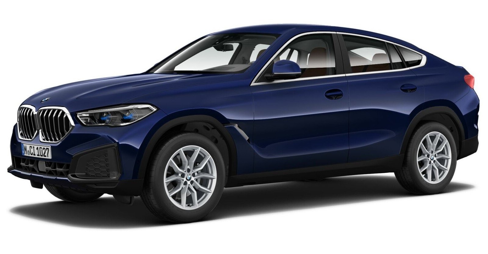BMW BMW X in Blau von vorne BMW BMW X in Blau von vorne
