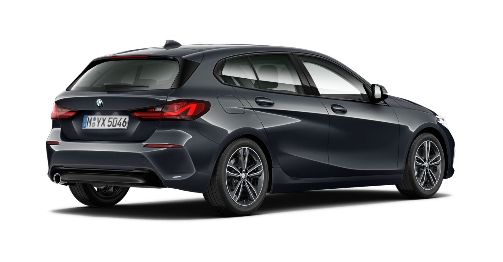 BMW BMW 1er in Grau von hinten BMW BMW 1er in Grau von hinten