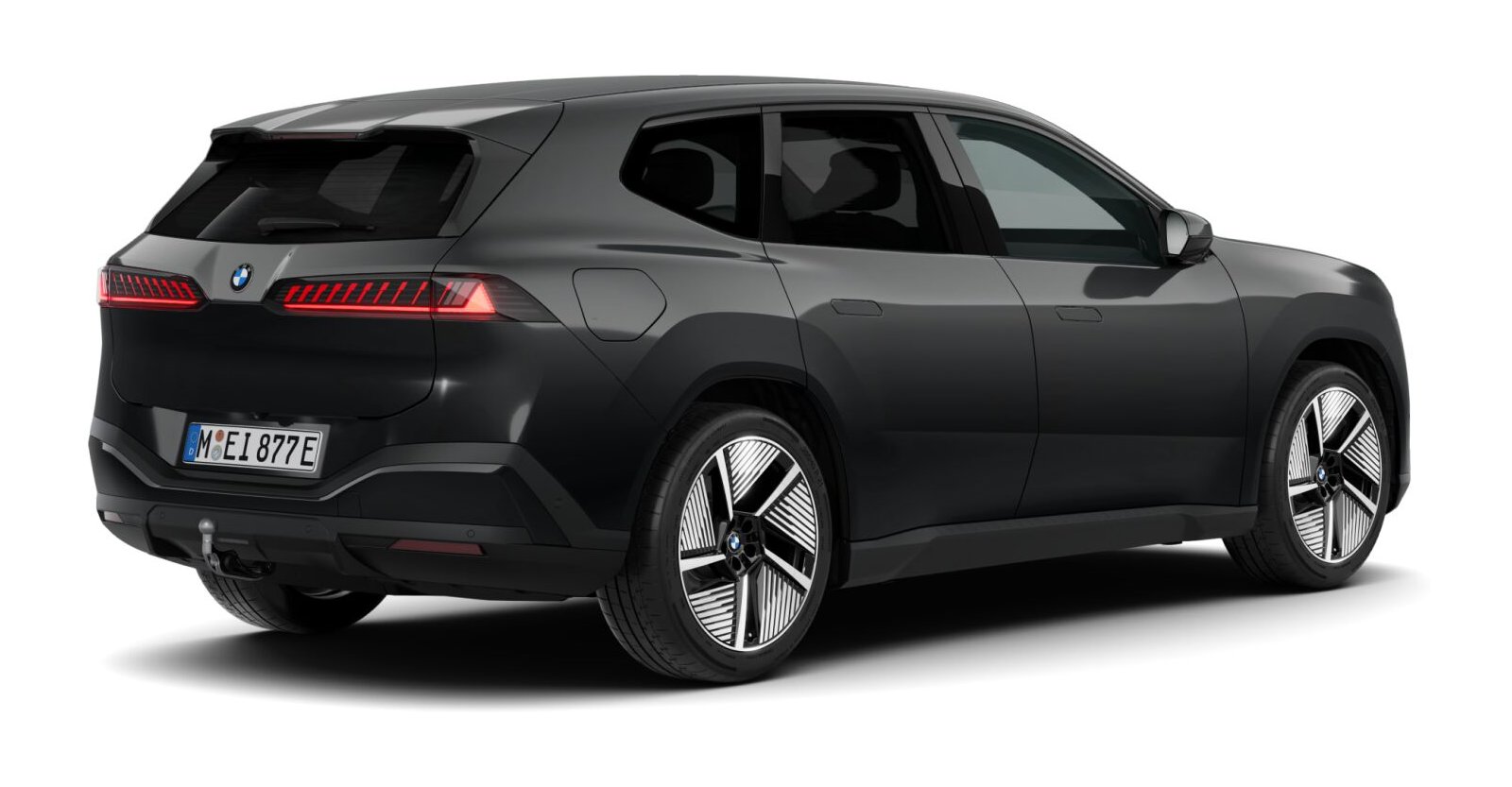 BMW BMW I in Schwarz von hinten BMW BMW I in Schwarz von hinten