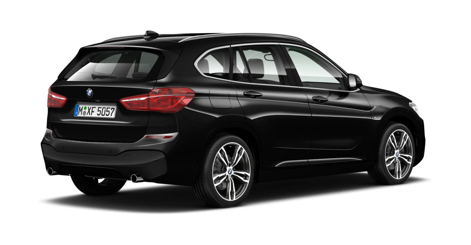 BMW BMW X in Schwarz von hinten BMW BMW X in Schwarz von hinten