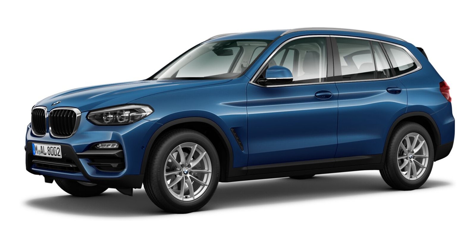 BMW BMW X in Blau von vorne BMW BMW X in Blau von vorne