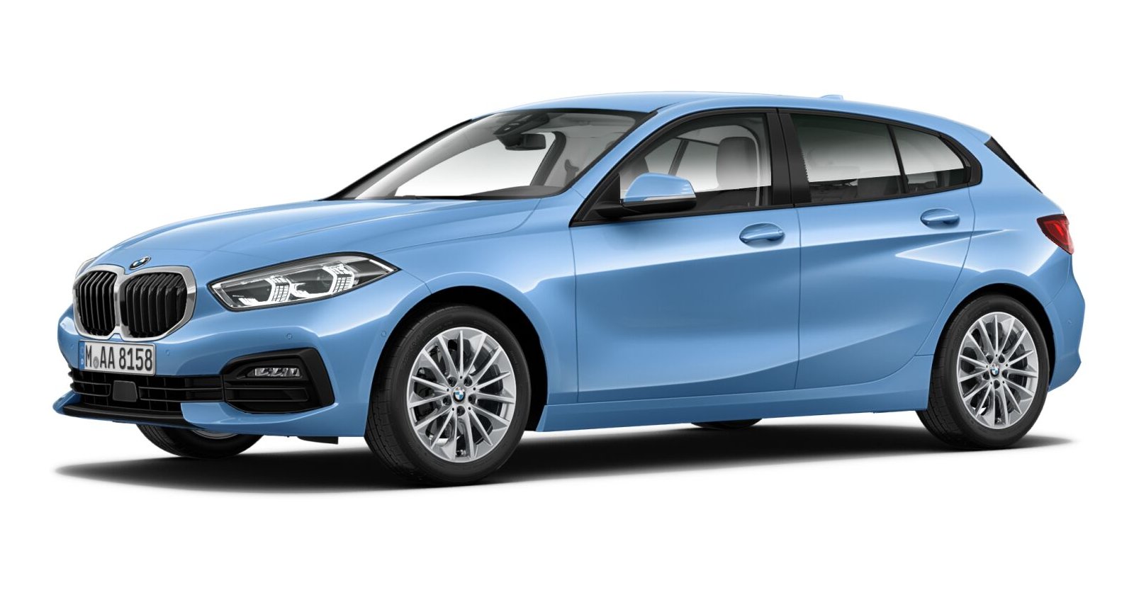 BMW BMW 1er in Blau von vorne BMW BMW 1er in Blau von vorne