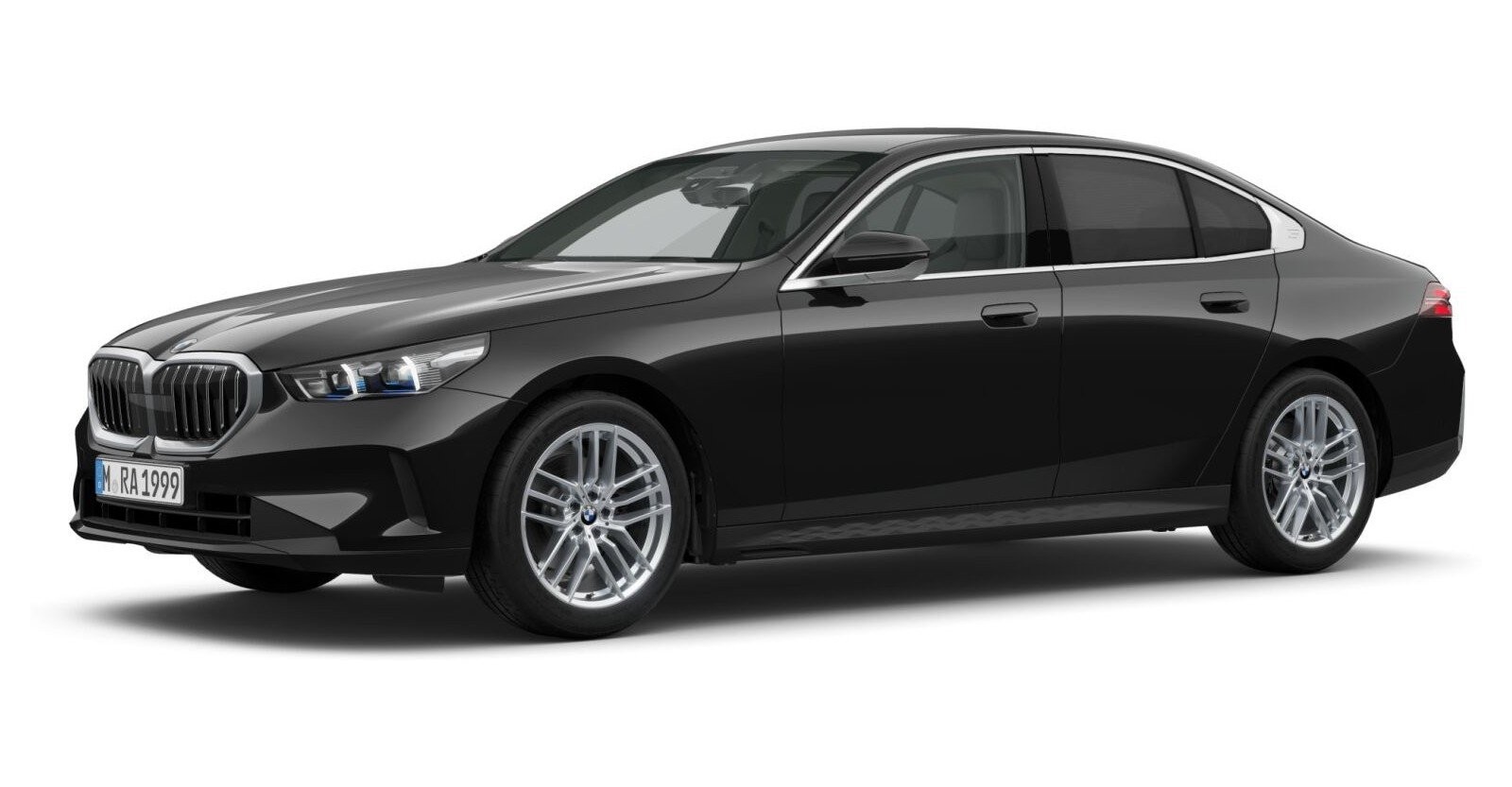 BMW BMW 5er in Schwarz von vorne BMW BMW 5er in Schwarz von vorne