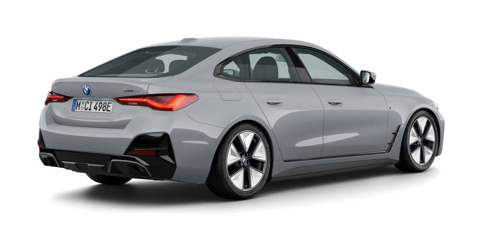 BMW BMW I in Grau von hinten BMW BMW I in Grau von hinten
