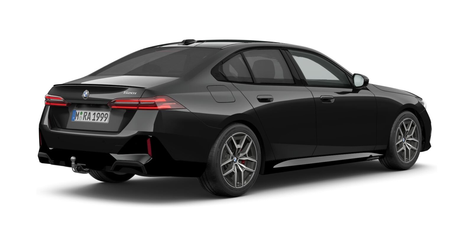 BMW BMW 5er in Schwarz von hinten BMW BMW 5er in Schwarz von hinten