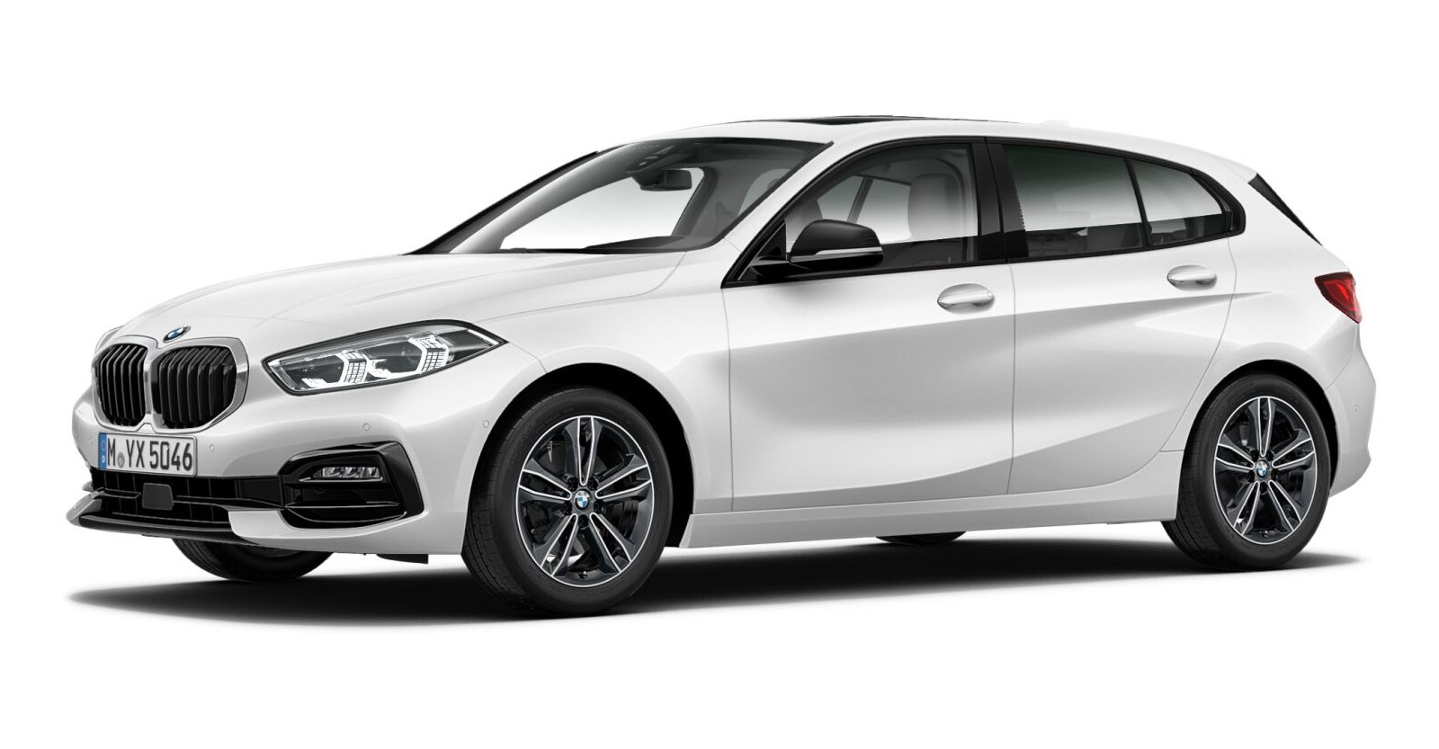 BMW BMW 1er in Weiß von vorne BMW BMW 1er in Weiß von vorne