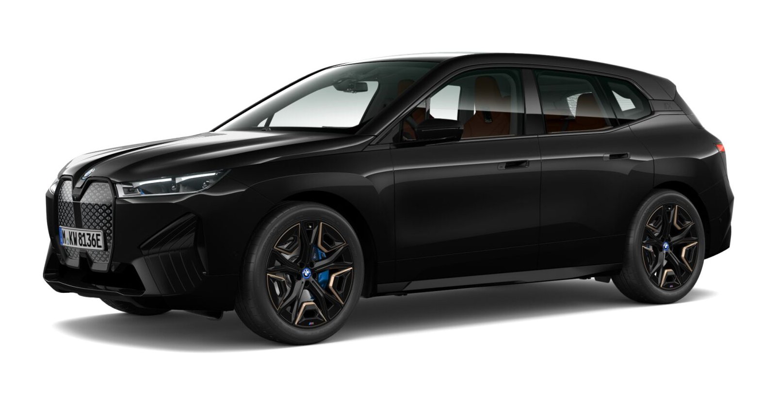 BMW BMW I in Schwarz von vorne BMW BMW I in Schwarz von vorne