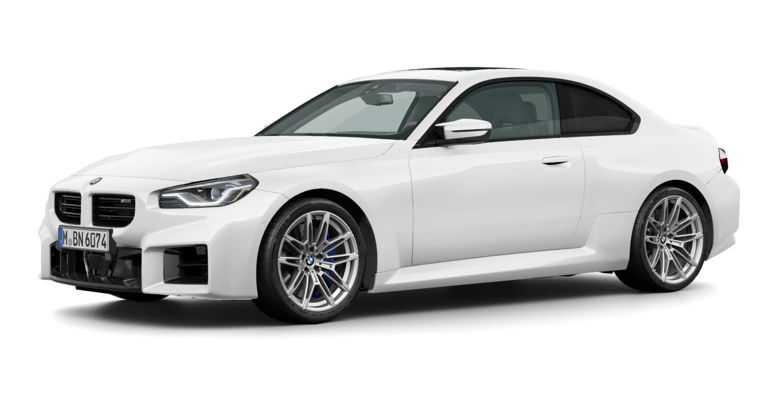 BMW M2 Coupé in Weiß von vorne