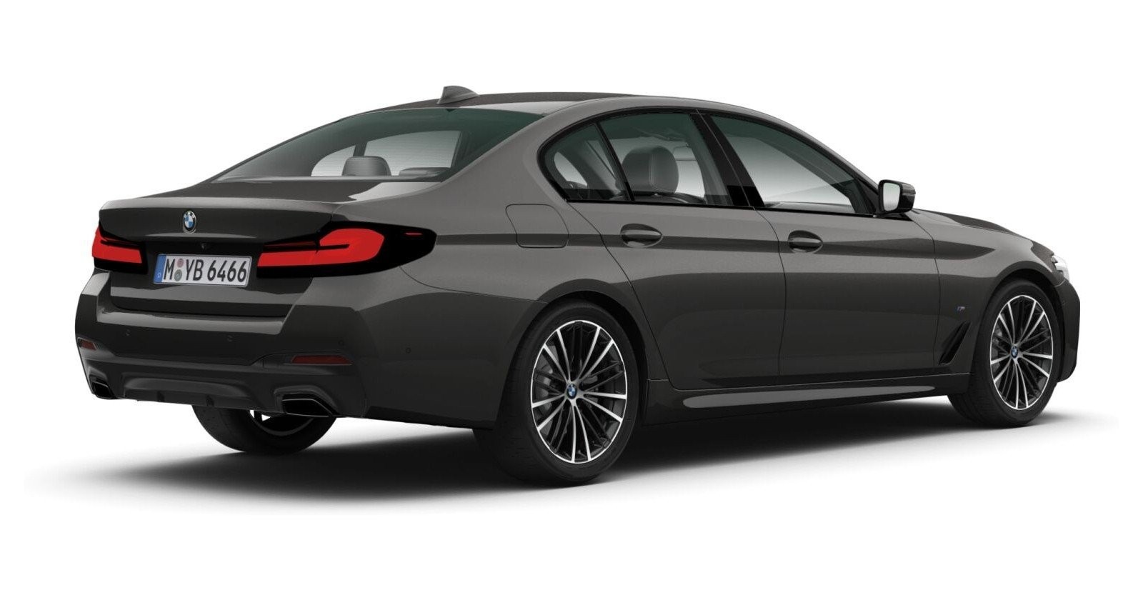BMW BMW 5er in Grau von hinten BMW BMW 5er in Grau von hinten