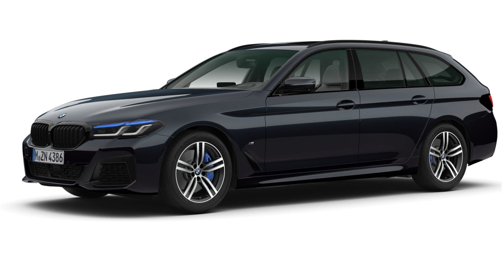 BMW BMW 5er in Schwarz von vorne BMW BMW 5er in Schwarz von vorne
