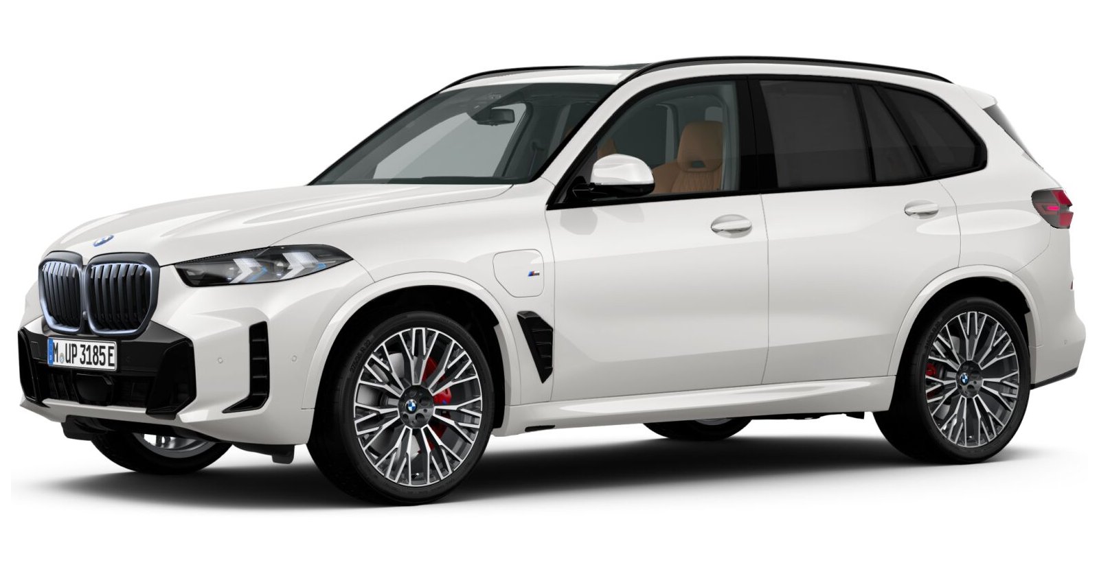 BMW X5 xDrive50e in Weiß von vorne BMW X5 xDrive50e in Weiß von vorne