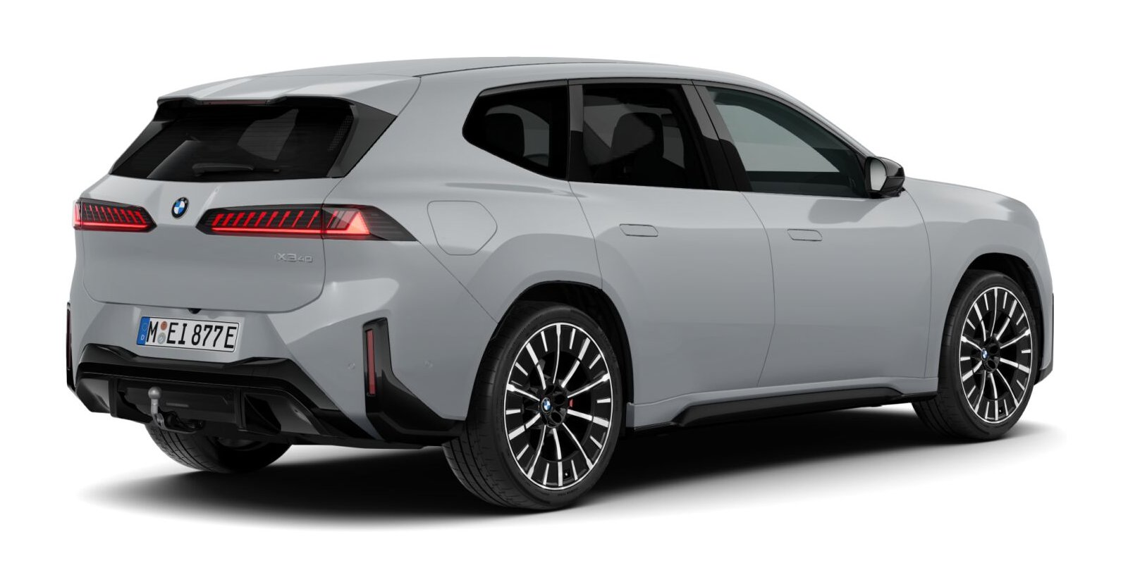 BMW BMW I in Grau von hinten BMW BMW I in Grau von hinten