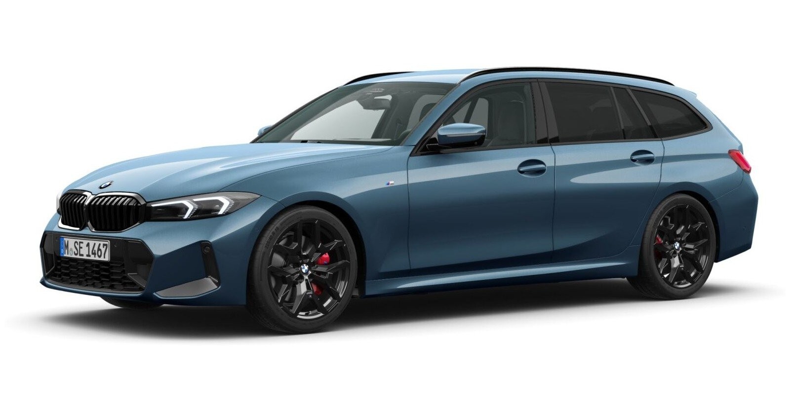 BMW BMW 3er in Blau von vorne BMW BMW 3er in Blau von vorne