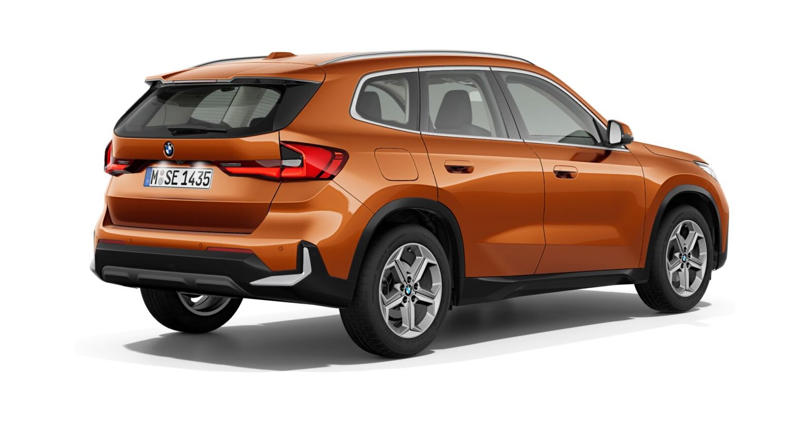 BMW BMW X in Orange von hinten BMW BMW X in Orange von hinten
