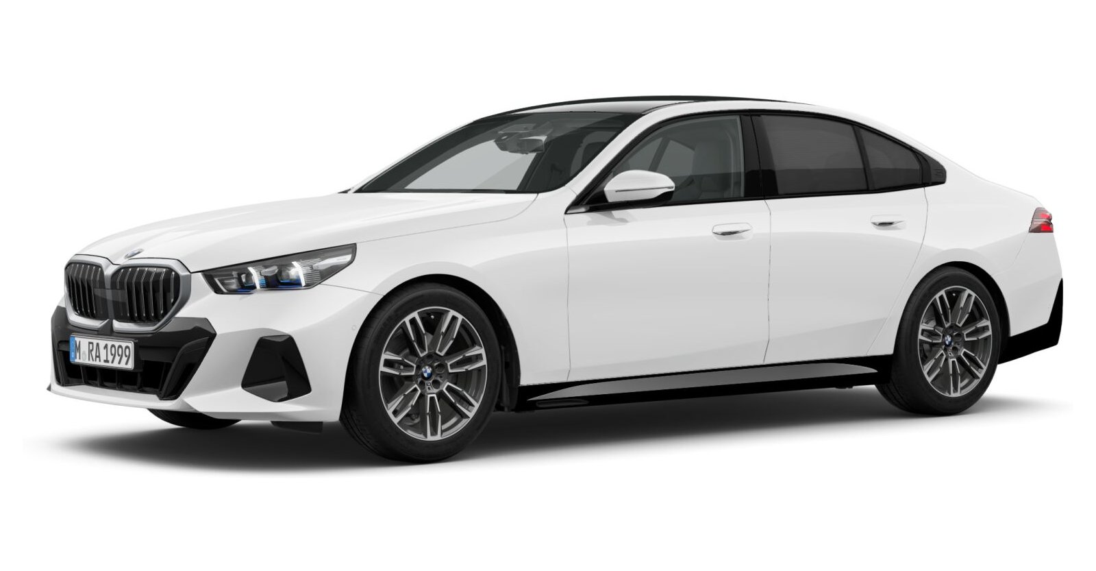 BMW 520i Limousine in Weiß von vorne