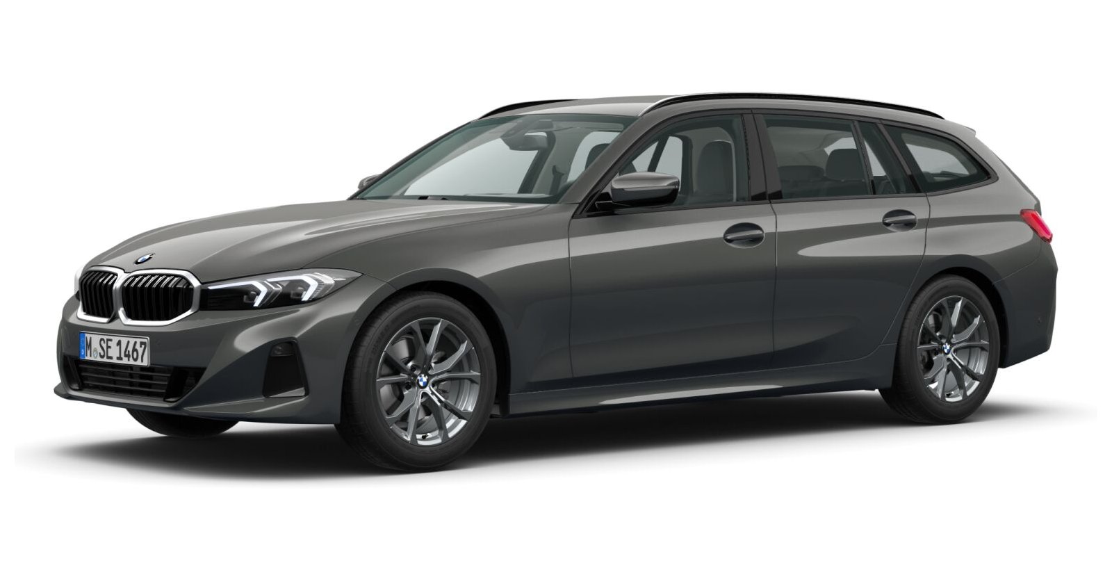 BMW BMW 3er in Grau von vorne BMW BMW 3er in Grau von vorne