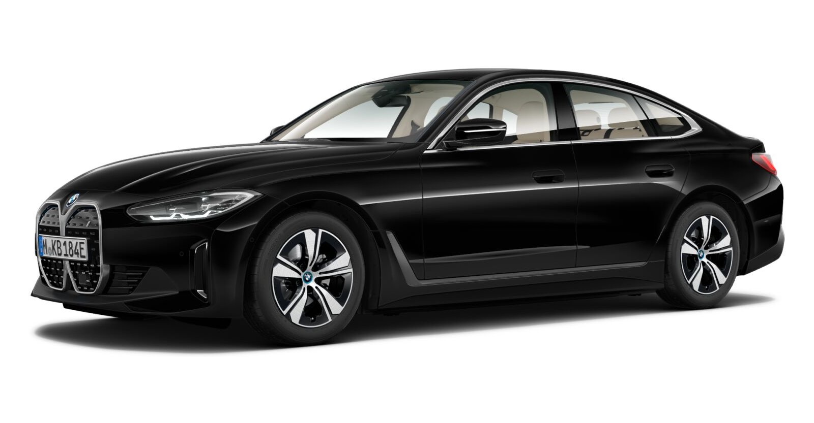 BMW BMW I in Schwarz von vorne BMW BMW I in Schwarz von vorne