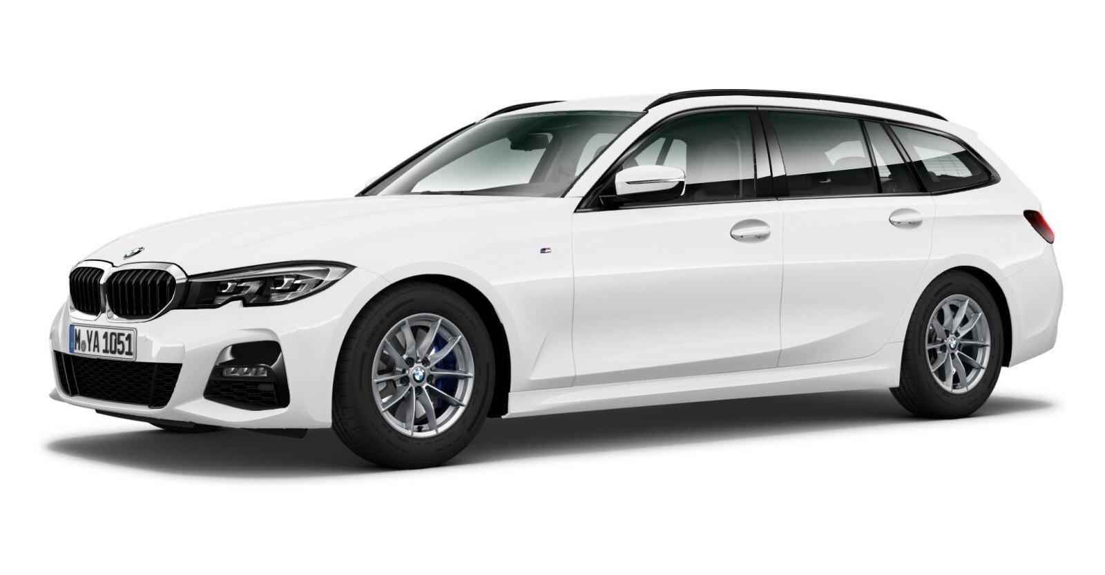 BMW BMW 3er in Weiß von vorne BMW BMW 3er in Weiß von vorne