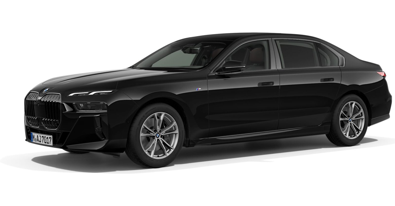 BMW BMW 7er in Schwarz von vorne BMW BMW 7er in Schwarz von vorne