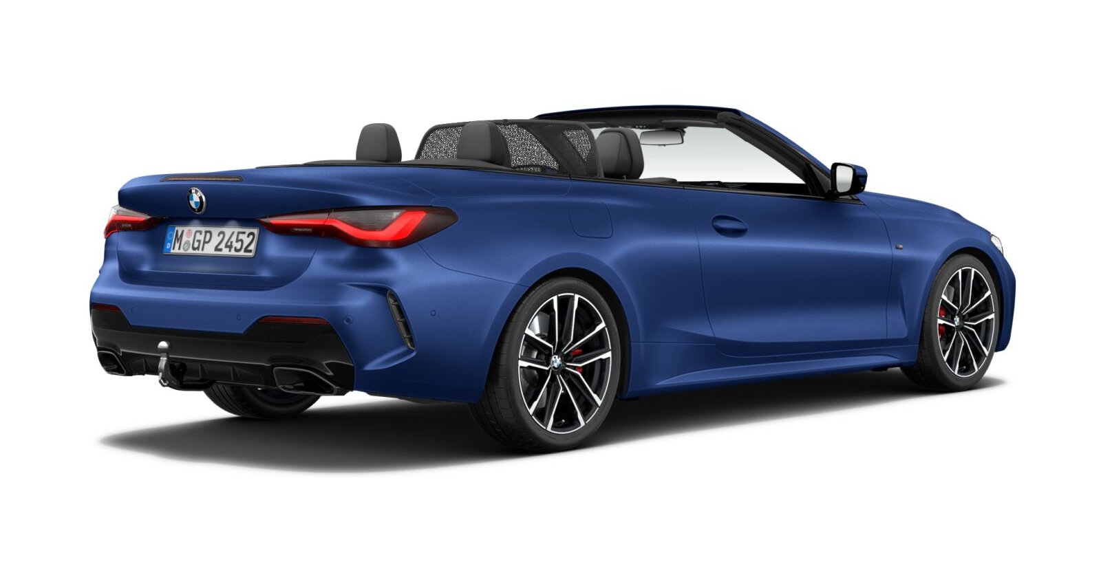 BMW BMW 4er in Blau von hinten BMW BMW 4er in Blau von hinten