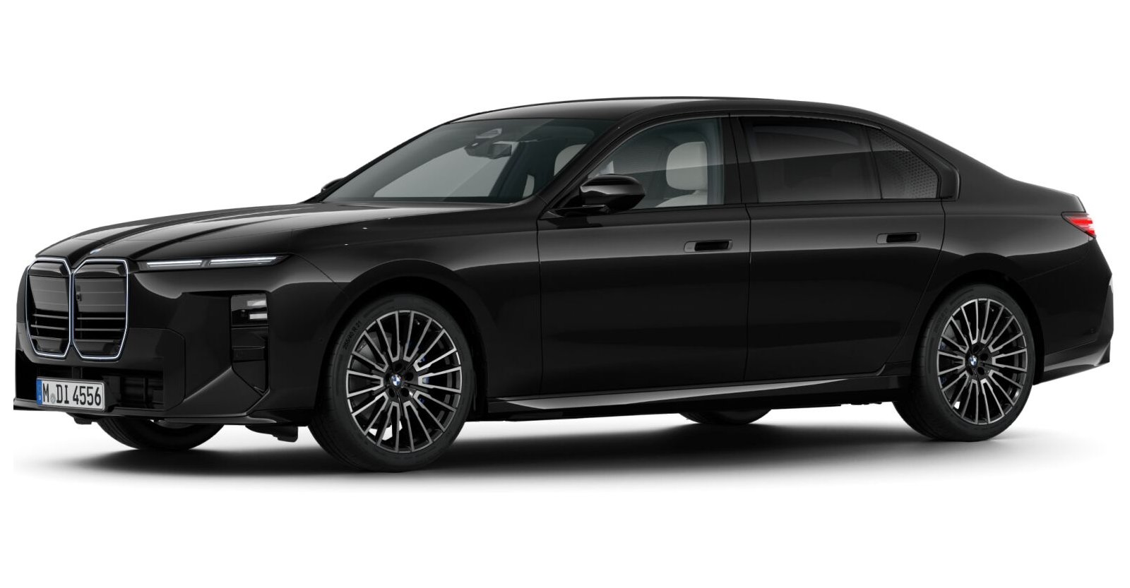 BMW BMW 7er in Schwarz von vorne BMW BMW 7er in Schwarz von vorne
