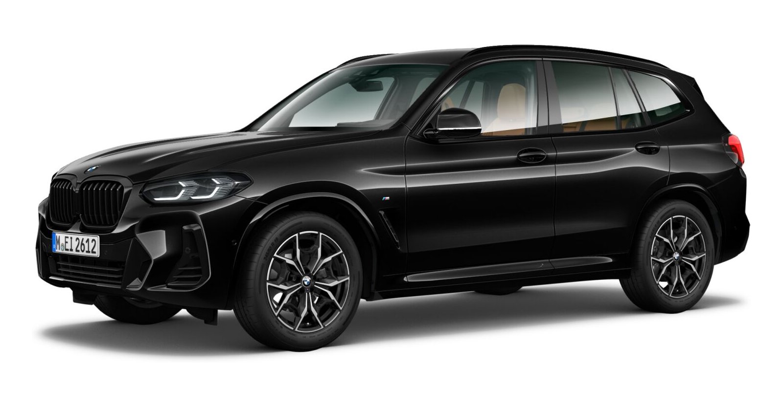 BMW X3 xDrive 20d in Schwarz von vorne