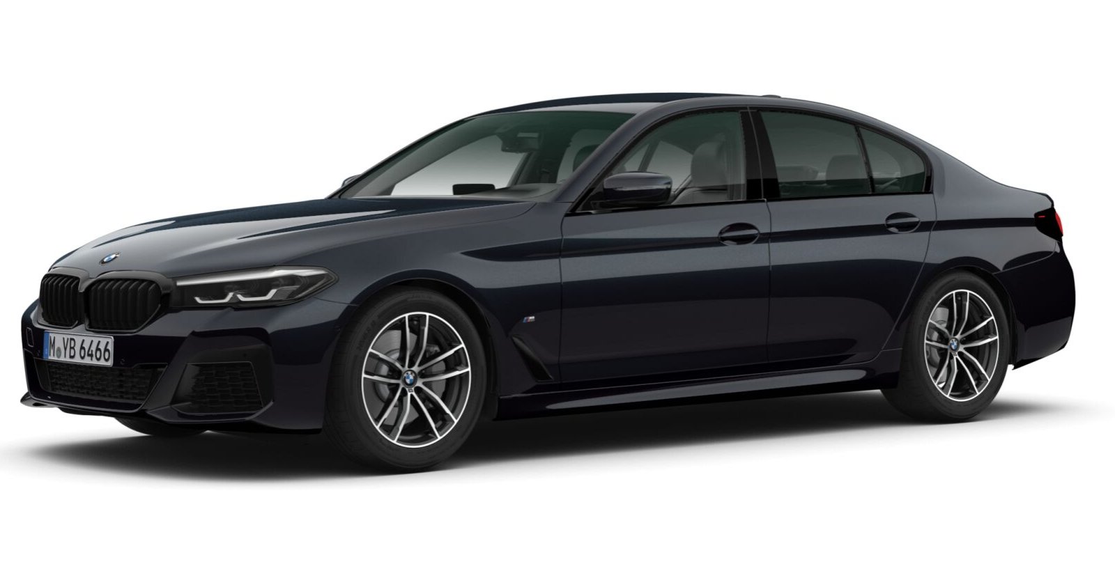 BMW BMW 5er in Schwarz von vorne BMW BMW 5er in Schwarz von vorne