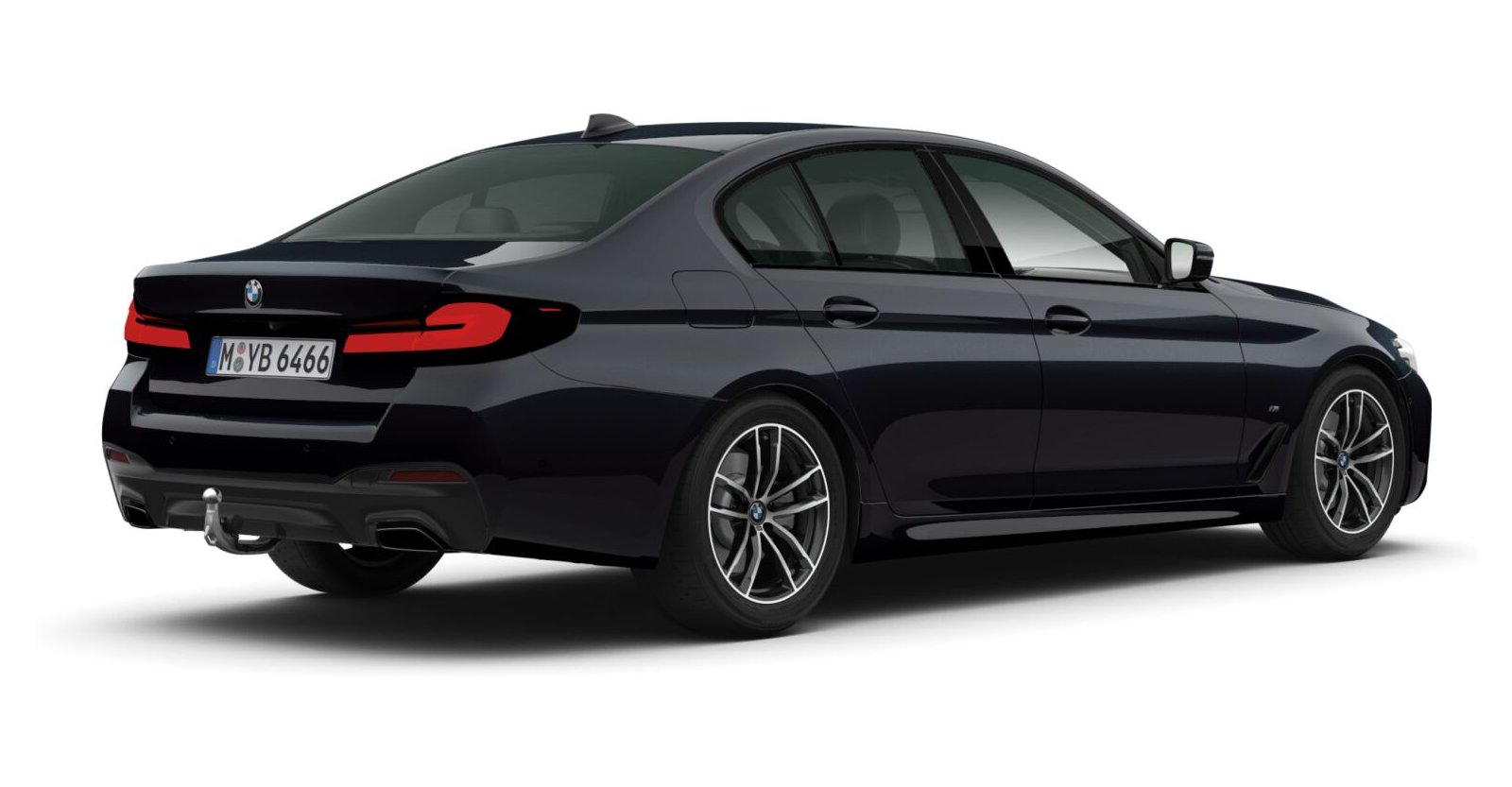 BMW BMW 5er in Schwarz von hinten BMW BMW 5er in Schwarz von hinten