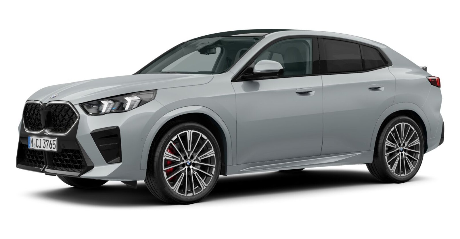 BMW X2 xDrive20d in Grau von vorne BMW X2 xDrive20d in Grau von vorne