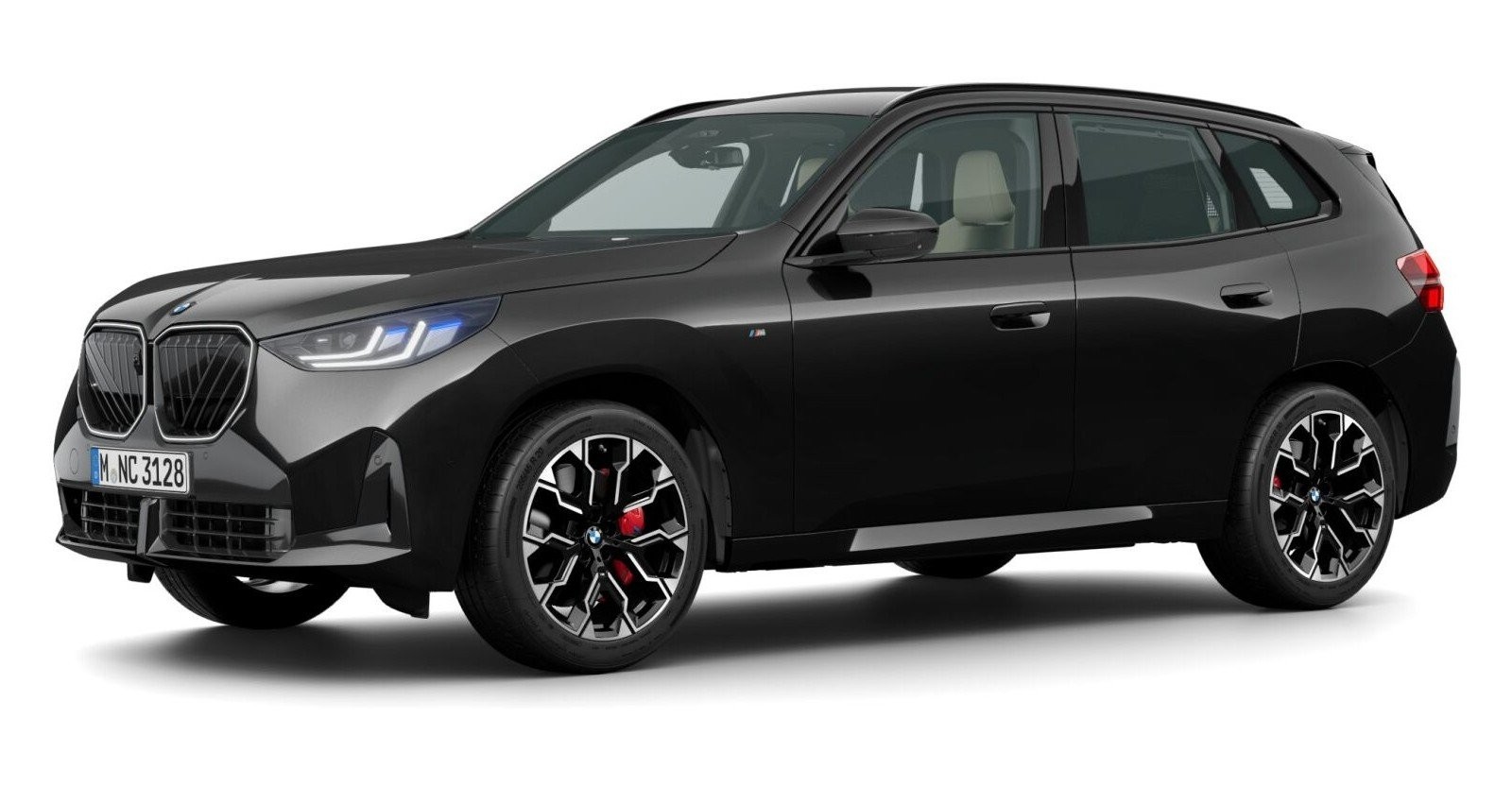 BMW X3 40d xDrive in Schwarz von vorne BMW X3 40d xDrive in Schwarz von vorne