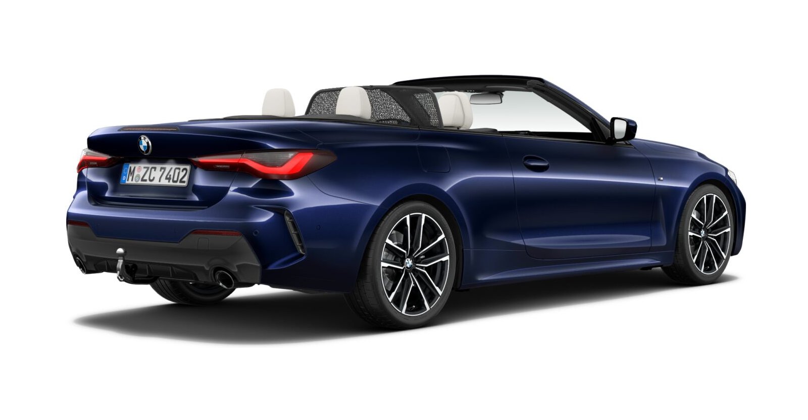 BMW BMW 4er in Blau von hinten BMW BMW 4er in Blau von hinten