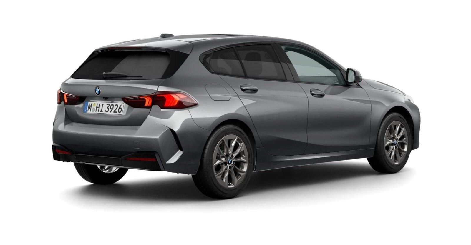 BMW BMW 1er in Grau von hinten