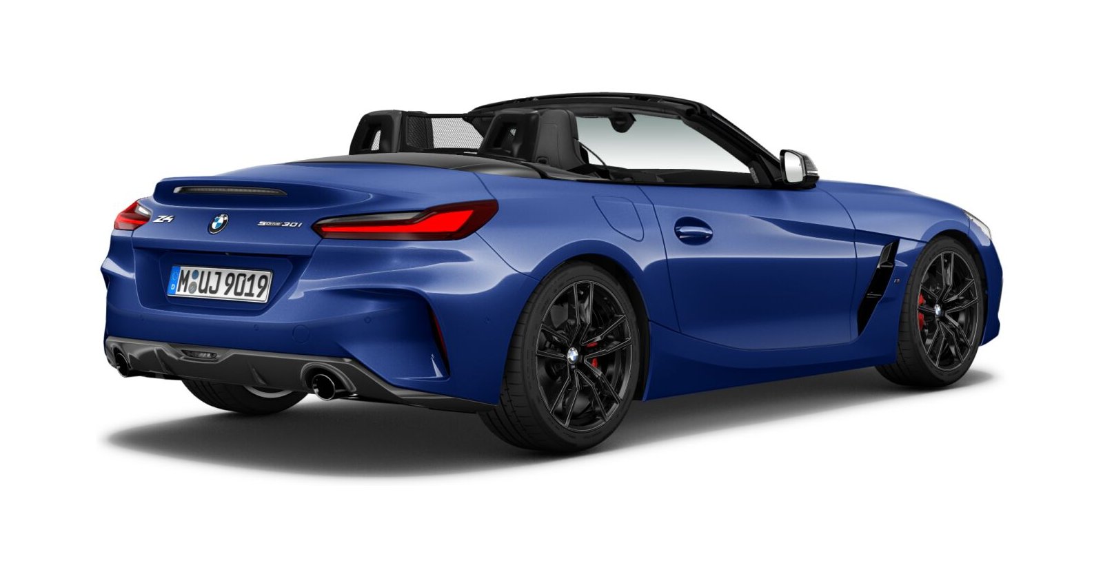 BMW BMW Z in Blau von hinten BMW BMW Z in Blau von hinten