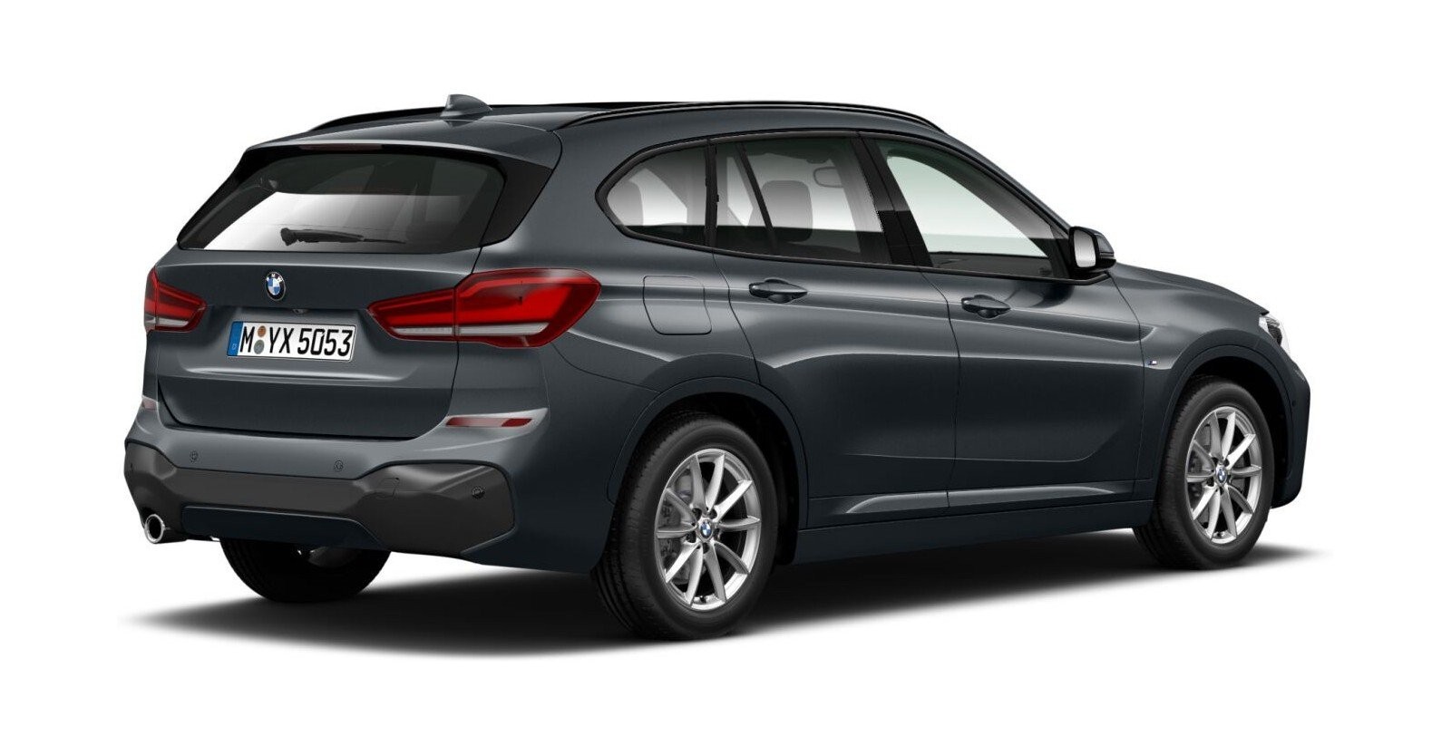 BMW BMW X in Grau von hinten BMW BMW X in Grau von hinten