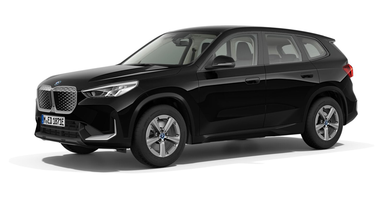 BMW BMW I in Schwarz von vorne BMW BMW I in Schwarz von vorne